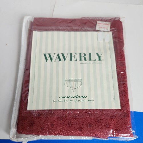 Waverly ascot valance burgundy - waverly,